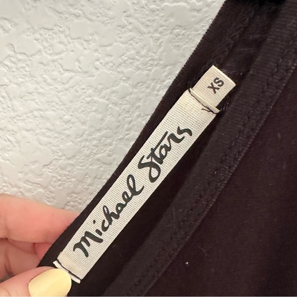 Michael Stars Black Wide Leg V Neck Jumpsuit - Picture 4 of 7